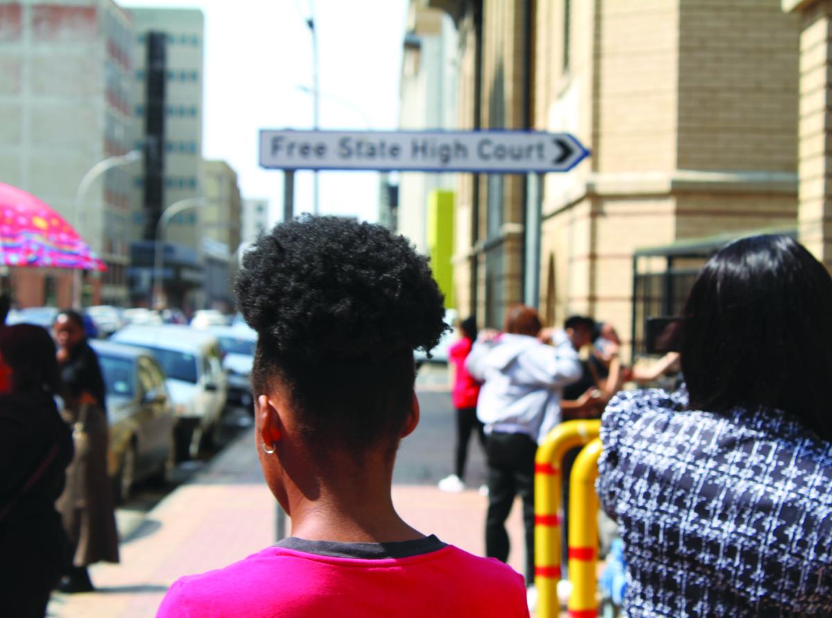 Learners expose teacher. Picture: Baagedi Setlhora